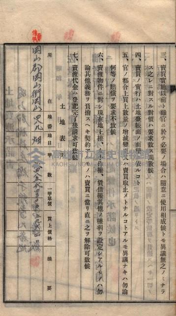 土地賣渡承諾書綴－海軍宿舍敷地關係
（地理系）藏品圖，第32張
