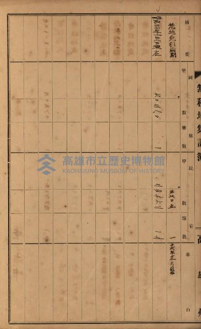 無租地集計簿（林園鄉）藏品圖，第32張