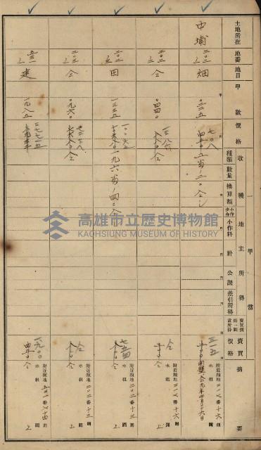 旗山郡（官有地價格一筆限調書）藏品圖，第71張