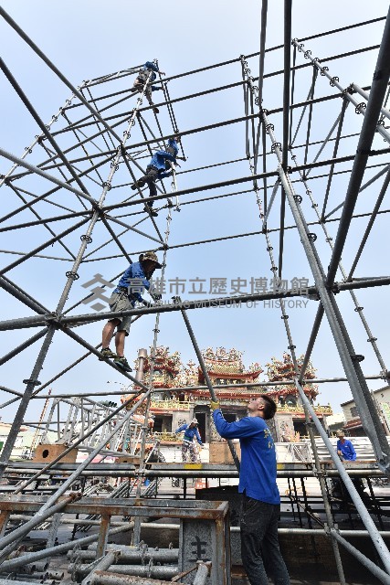 大林蒲西南瘋音樂祭─搭建舞台藏品圖，第1張
