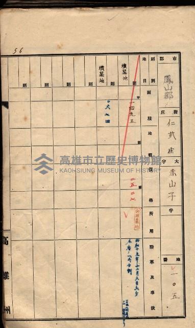 州有墓地臺帳（鳳山郡）藏品圖，第70張