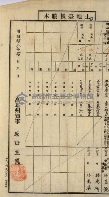 阿公店溪治水工事用地道路寄附願綴藏品圖，第70張