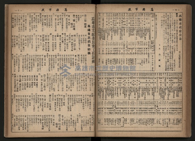 《高雄市政合訂本第三冊（50期-75期）》藏品圖，第69張
