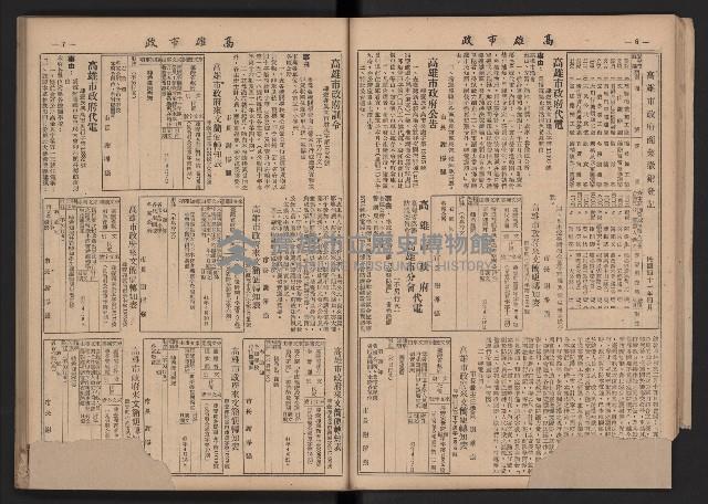《高雄市政》合訂本第二冊（26期-50期）藏品圖，第29張