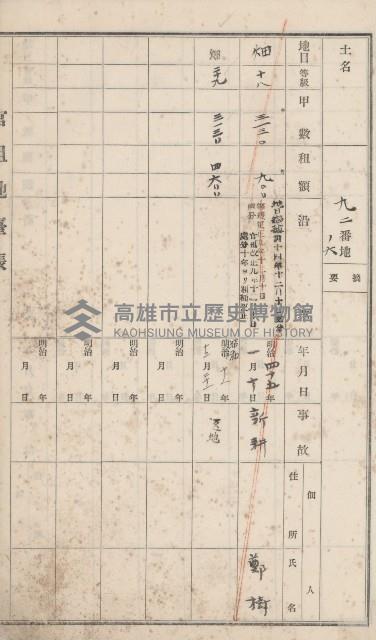 彌陀庄官租地臺帳（第十號）藏品圖，第30張