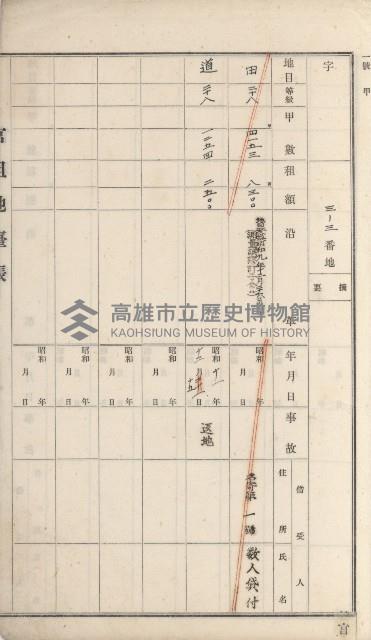 湖內庄官租地臺帳（十六冊之內第九號）藏品圖，第30張