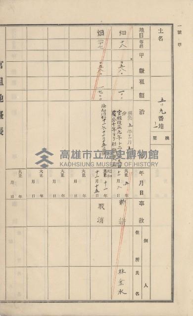 美濃庄官租地臺帳（二冊之內第二號）藏品圖，第30張