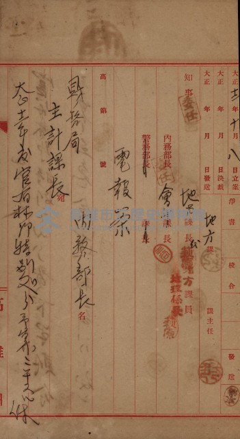 官有地整理費豫算關係書類
（地理系）藏品圖，第619張