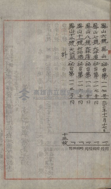 祕密地圖ニ關スル書類（高雄州）藏品圖，第111張