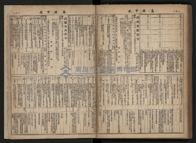 《高雄市政合訂本第三冊（50期-75期）》藏品圖，第109張