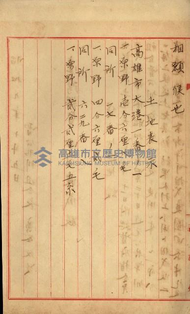 曹公圳使用許可書類（高雄州）藏品圖，第10張