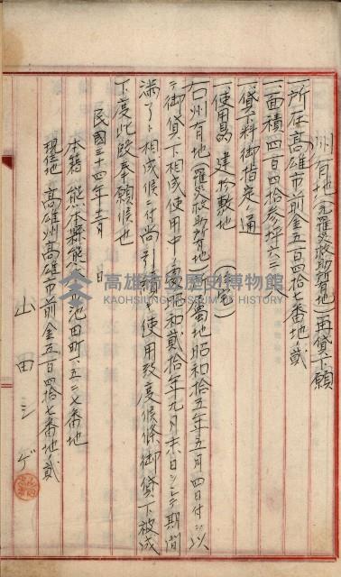 罹災救助基金貸下綴（高雄市）藏品圖，第9張