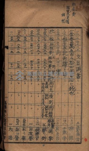 諸稅關係書綴藏品圖，第10張