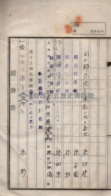 臨營第一六八號ノ內四○號土取場借地（梓官）藏品圖，第10張