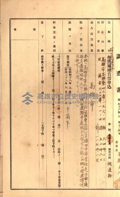 罹災救助基金無償使用綴
（罹災救助－二十之十七）藏品圖，第9張