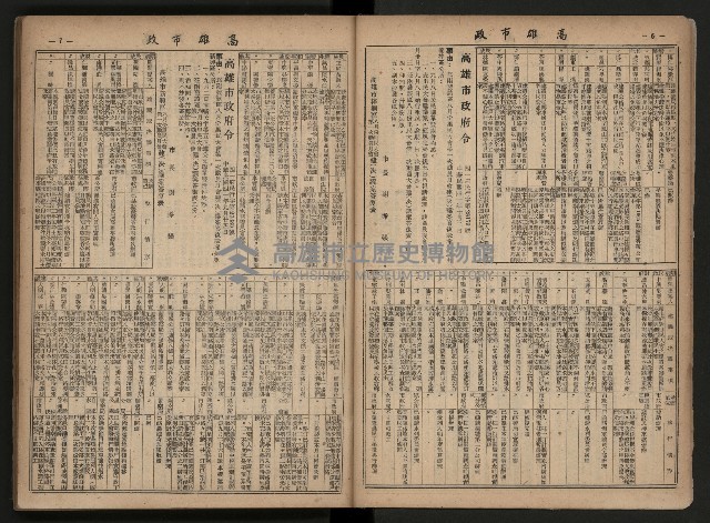 《高雄市政合訂本第三冊（50期-75期）》藏品圖，第9張