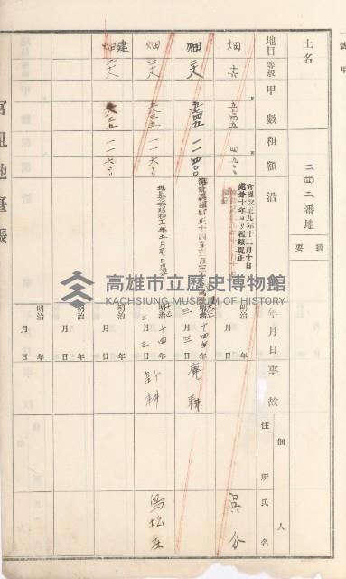 鳥松庄官租地臺帳（十六冊之內第六號）藏品圖，第10張