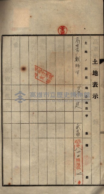 公共用地賣渡承諾書綴、賣渡證書（戲獅甲前鎮）藏品圖，第310張