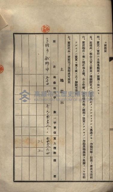 公共用地賣渡承諾書綴、賣渡證書（戲獅甲前鎮）藏品圖，第420張