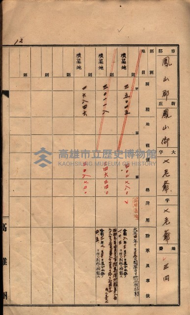 州有墓地臺帳（鳳山郡）藏品圖，第20張