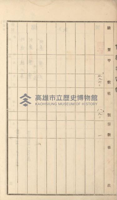 阿蓮庄官租名寄帳（十六冊之內第七號）藏品圖，第20張
