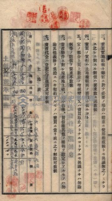土地賣渡承諾書綴－海軍宿舍敷地關係
（地理系）藏品圖，第20張