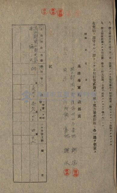 第六十一航空廠關係借地（前峯、港口崙、後協）藏品圖，第20張