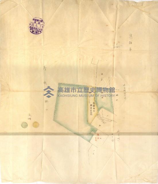 土地管理換二關スル件
（新設壽山陸軍要塞）藏品圖，第20張