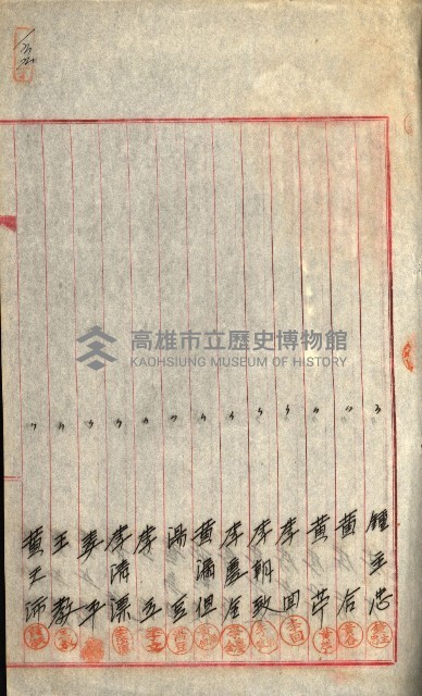 產業組合登記囑託書類綴入帳
（申產第拾號）藏品圖，第260張