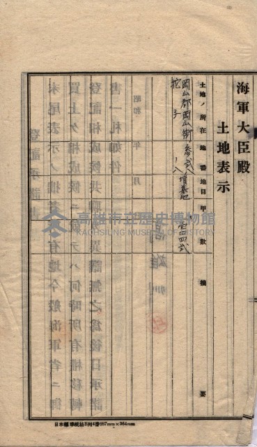 海軍關係賣拂綴藏品圖，第260張