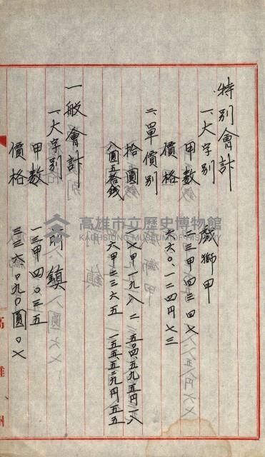 州有地賣拂書類－特別會計、一般會計所屬
（重工業用地十二之三）藏品圖，第260張