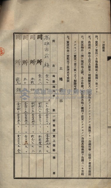 公共用地賣渡承諾書綴、賣渡證書（戲獅甲前鎮）藏品圖，第560張