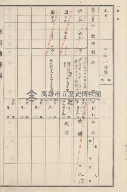 旗山街官租地臺帳（二冊之內第二號）藏品圖，第160張