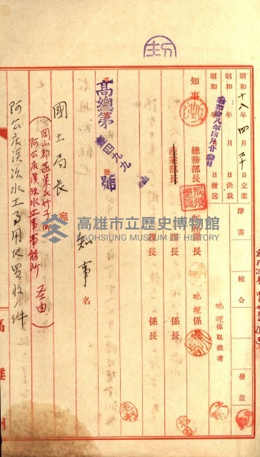 阿公店溪治水工事所地買收綴藏品圖，第161張