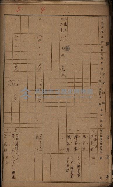 第七類軍事用地關係清冊（地政科）藏品圖，第62張