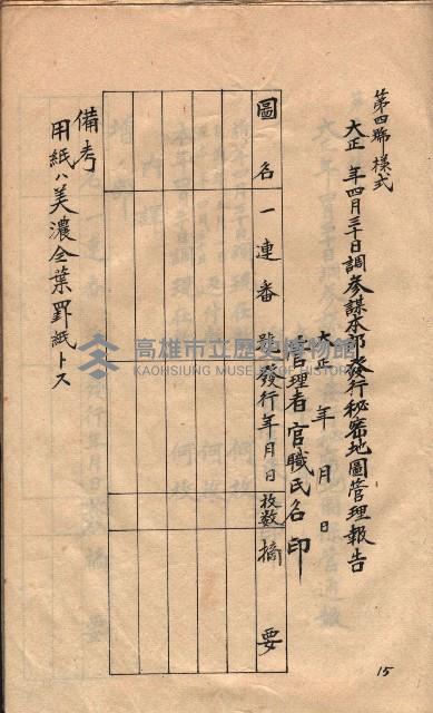 秘密地圖取扱ニ關スル令達（高雄州）藏品圖，第60張