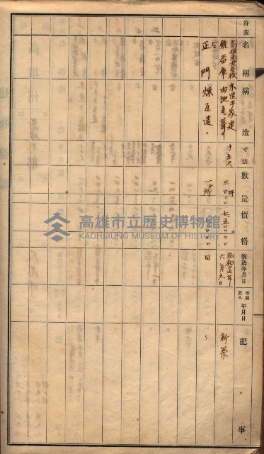 建物臺帳（高雄市－州有官舍）藏品圖，第60張