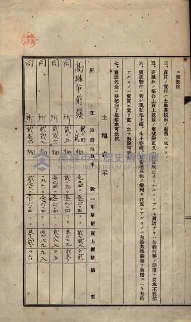 公共用地賣渡承諾書綴、賣渡證書（戲獅甲前鎮）藏品圖，第550張