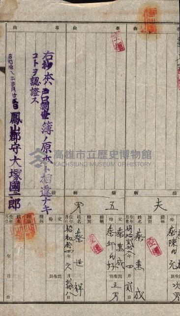 國有財產貸付許可綴（高雄州鳳山郡）藏品圖，第150張