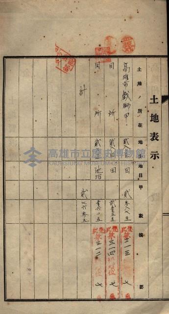 公共用地賣渡承諾書綴、賣渡證書（戲獅甲前鎮）藏品圖，第150張