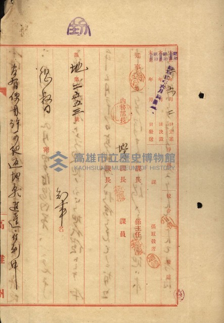 曹公圳使用許可書類（高雄州）藏品圖，第50張