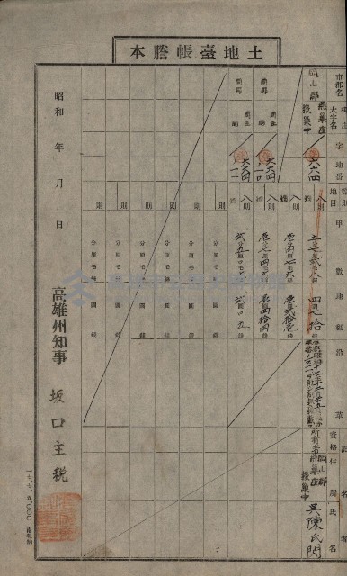 阿公店溪治水工事用道路寄附
（雜件綴）藏品圖，第53張
