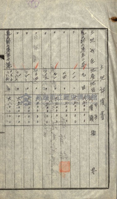 陸軍用地關係綴（評價關係）藏品圖，第52張