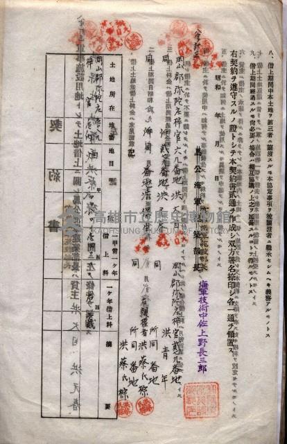 海軍土地借上契約書
（施設部長印捺印済）藏品圖，第50張