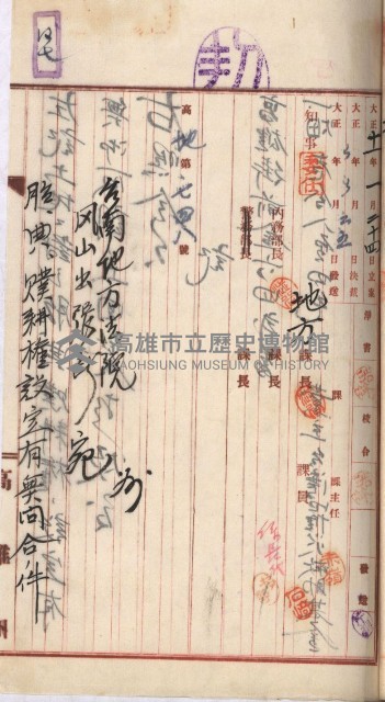 州財產－罹災救助基金所屬地ニ関スル登記原議書
（罹災救助－二十之五）藏品圖，第301張