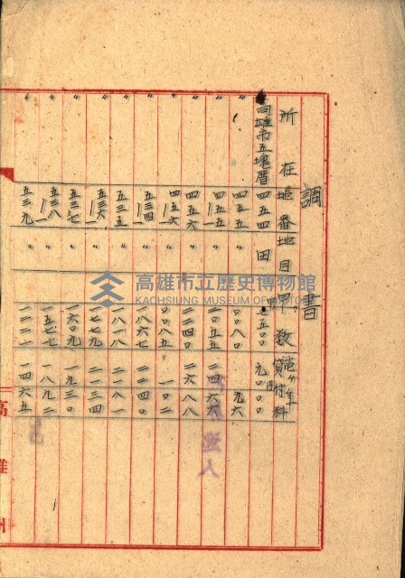 州有地貸付綴（高雄市）藏品圖，第305張
