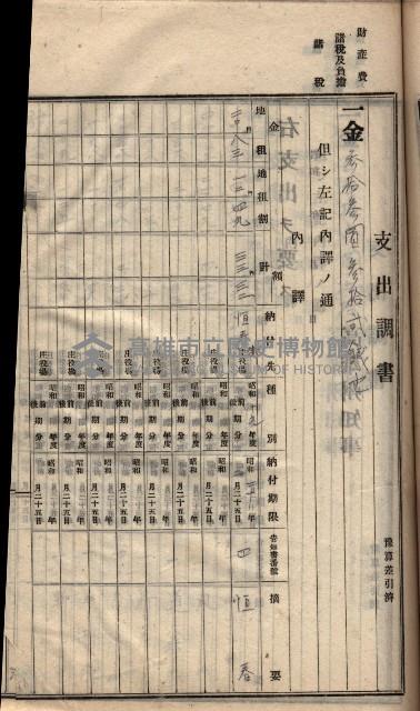 諸稅關係書綴藏品圖，第100張