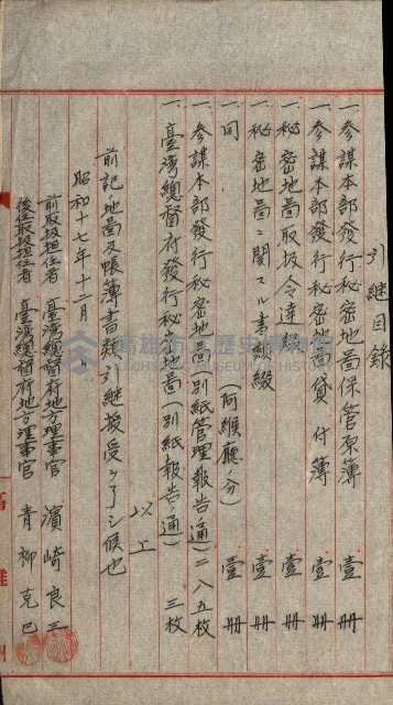 祕密地圖ニ關スル書類（高雄州）藏品圖，第898張