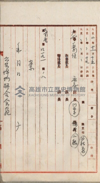 曹公圳使用許可書類（高雄州）藏品圖，第90張