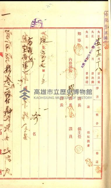 壽山公園貸下書類（指令第二一八號許可）藏品圖，第91張